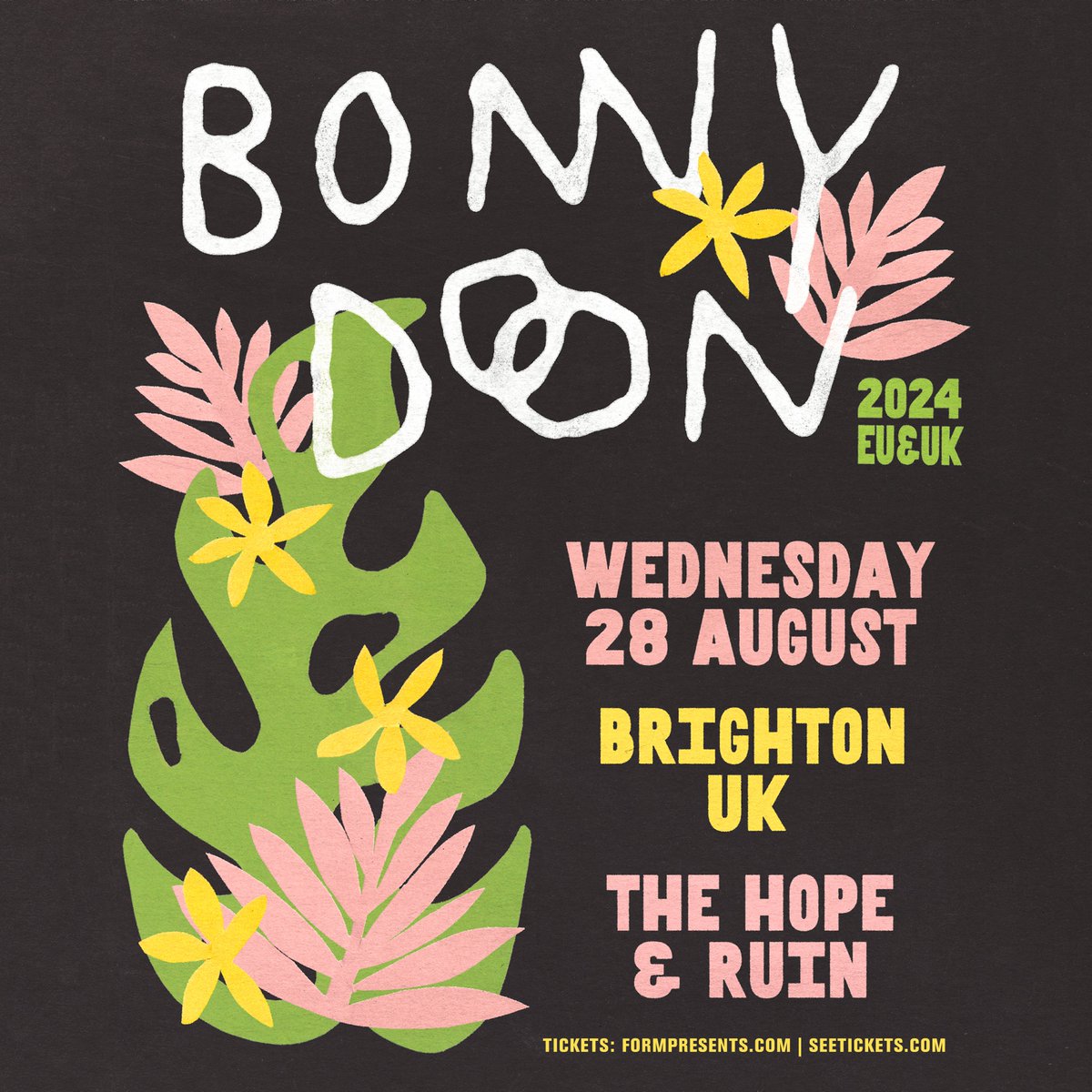 Detroit rock trio @bonnydoonband are coming to @thehopeandruin, Brighton on 28th August! 🎟Tickets on sale 10am Friday.