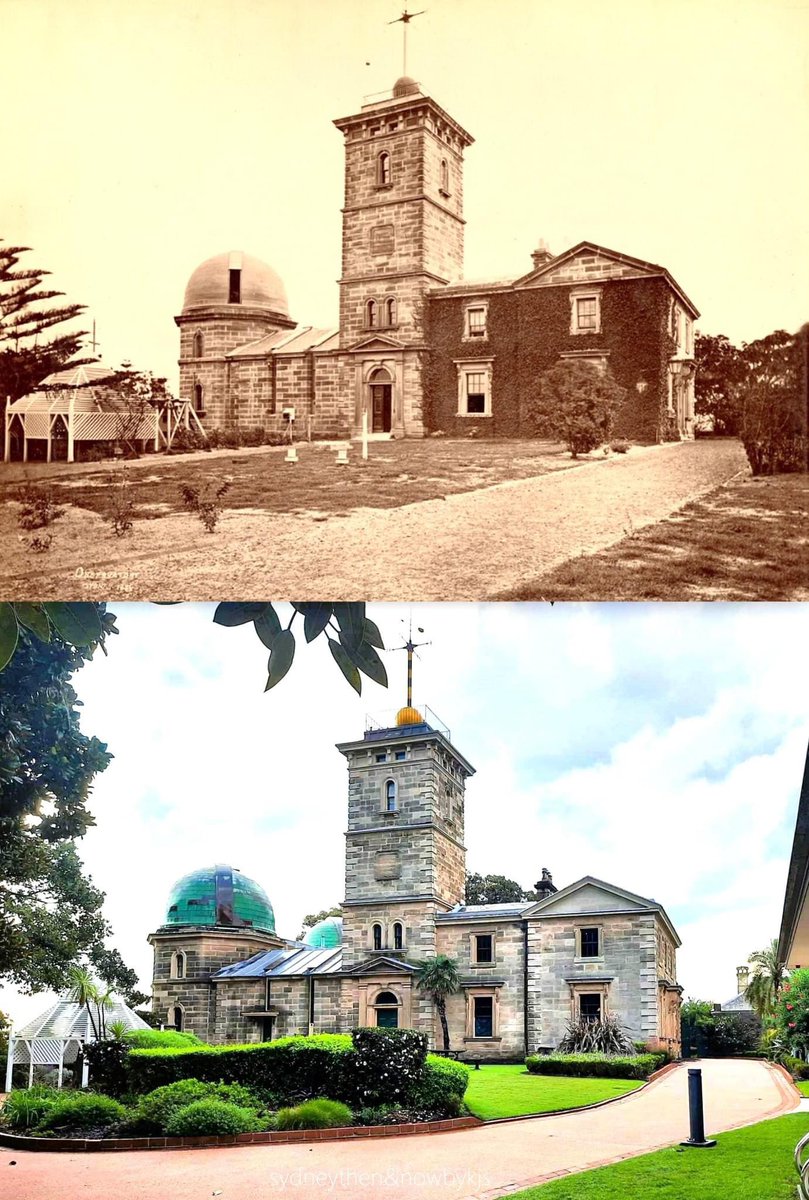 1874 ~ 2024 Sydney Observatory, Millers Point. Built between the years 1857 ~ 1859 and sits upon Observatory Hill formerly Flagstaff Hill. Images @statelibrarynsw / K.Sundgren.