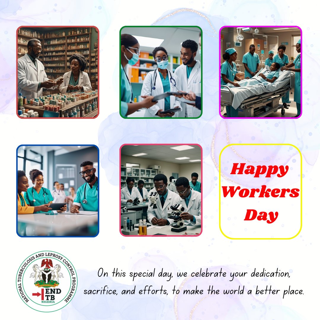 Today, on Workers' Day, we salute the unsung heroes in the fight against Tuberculosis - our dedicated healthcare workers! Your tireless efforts to diagnose, treat, and prevent the spread of TB are nothing short of remarkable.

#EndTB #HappyWorkersDay #YesWeCanendTB #CheckAmO