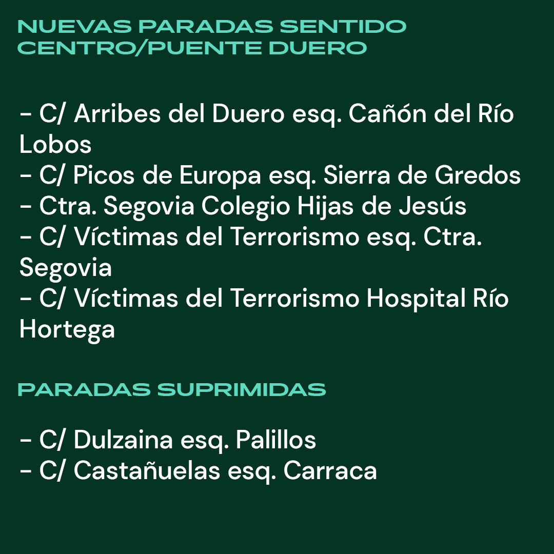 📢 Mejoramos las conexiones con el Barrio Nuevo Hospital 📆 A partir del lunes 6 de mayo 🚍 Línea prolongada: 19 🚏 Nuevas paradas en C/Picos de Europa, C/Arribes del Duero, Ctra. Segovia y C/ Víctimas del Terrorismo 🔗 Más información en: auvasa.es/auvasa-informa…