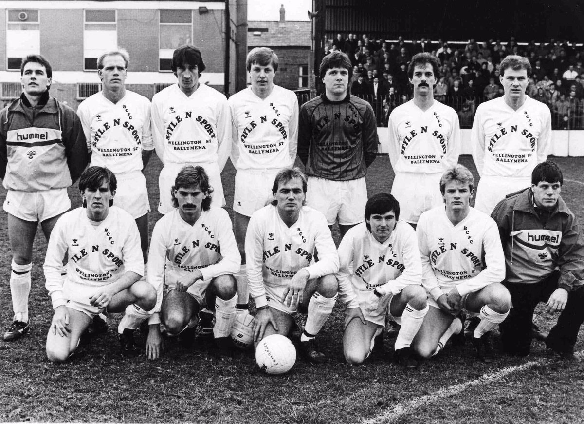 Our 1986 Steel & Sons Cup winning team pictured at Seaview before the final against Killyleagh