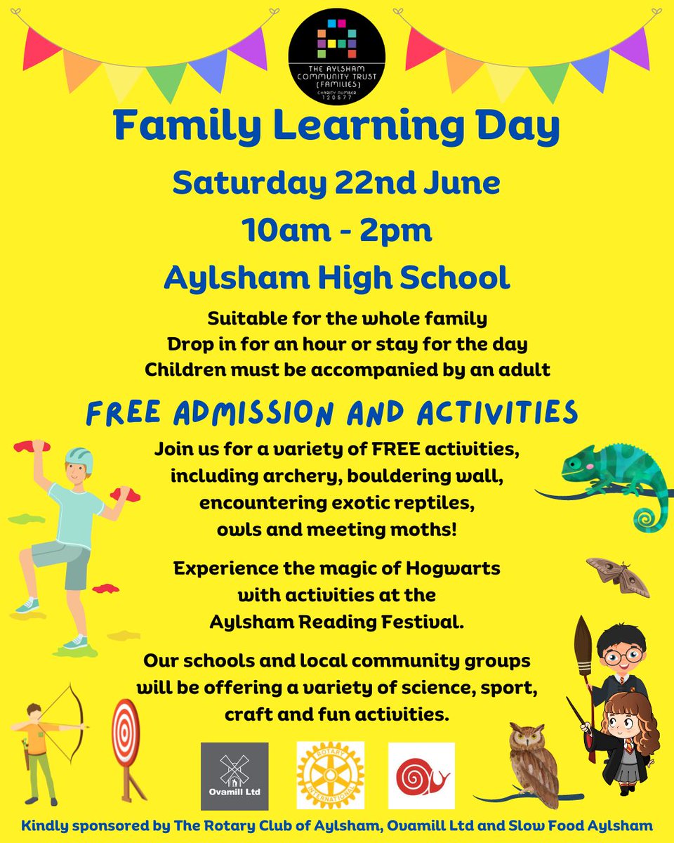 Family Learning Day provides a range of activities, such as a bouldering wall, archery, owl encounters, moth displays, and reptile interactions. Engage in fun activities for the whole family such as crafts, science experiments, and more! SAVE THE DATE!