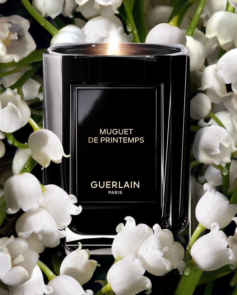 Muguet for May. Bask in the spring sun with a freshly-picked bouquet of lily-of-the-valley, rose and jasmine. Discover Muguet de Printemps, the refillable candle from L’Art de Vivre, the collection for home by L'Art & La Matière, at guerlain.com. #Guerlain #MayDay