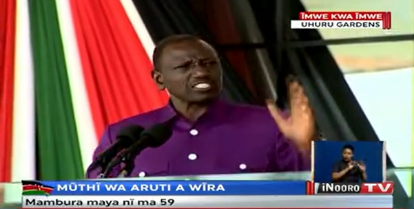 Atongoria angĩ no ngumo mareyethera handũ ha kũruta wĩra – Presdent William Ruto #MũthĩWaArutiWĩra #LabourDay