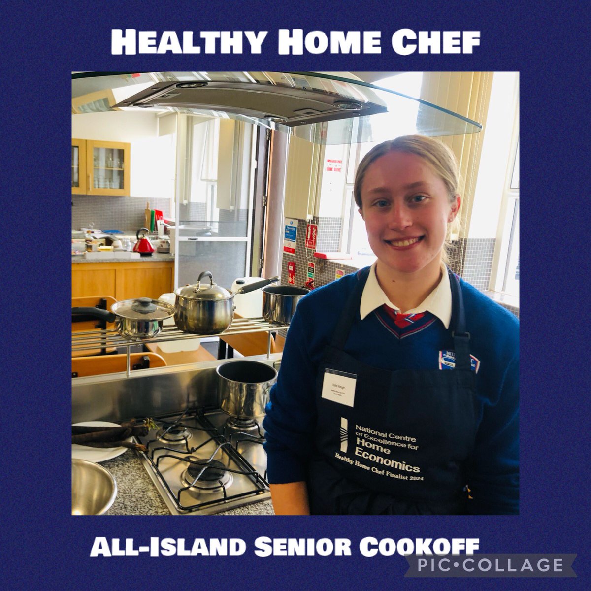 All set and ready to go! Best of luck to Katie in the Healthy Home Chef All-Island Senior Cook Off in ATU St. Angela’s, Sligo. @mungretcc
