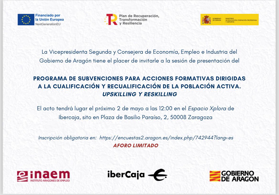 📆 El @Inaempleo presenta este jueves las nuevas #subvenciones para acciones formativas promovidas por empresas, asociaciones y entidades sin ánimo de lucro

Es una oportunidad para financiar la actualización de competencias de trabajadores del #TercerSector y de otros

⬇️⬇️⬇️