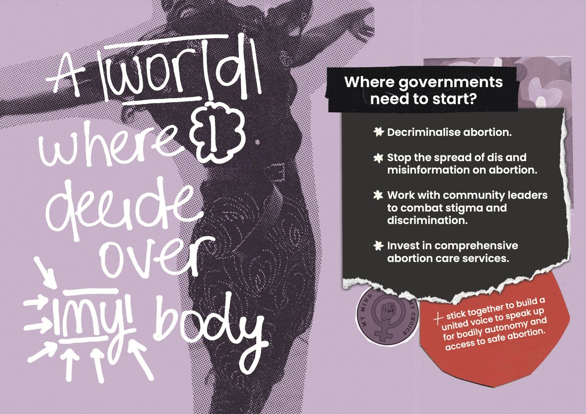 #YouthSRHRStartsWith Safe Abortion Care for young people. Nearly 4 million girls aged 15 - 19 undergo unsafe abortions each year and 16 million give birth. Govts must act now to protect the #health & #wellbeing of young people. Here's how:shedecides.com/wp-content/the… #YouthDecides