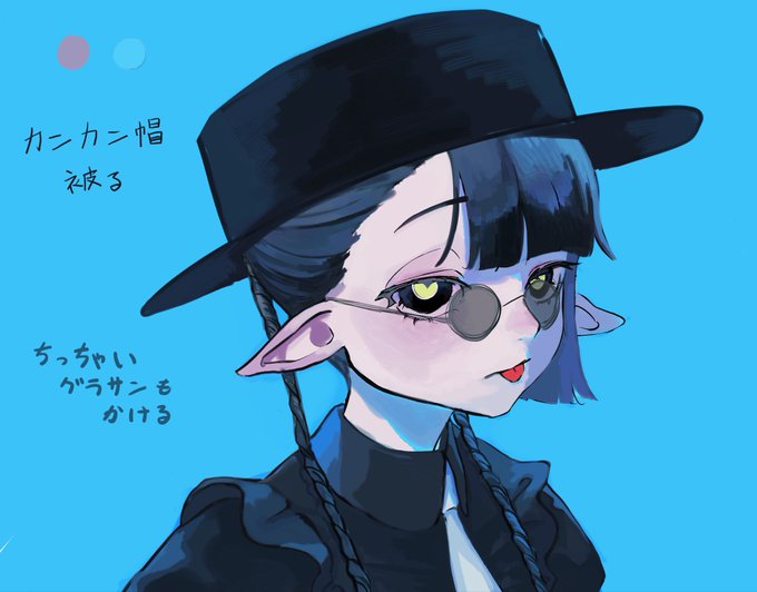 「black shirt hat」 illustration images(Latest)｜5pages