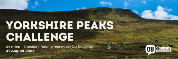 The Yorkshire Peaks Challenge will take you on an adventure across three beautiful mountains whilst raising money for OUSET. ⛰️ Find out everything you need to know and sign up today. 🔗 oustudents.co/4do3feK