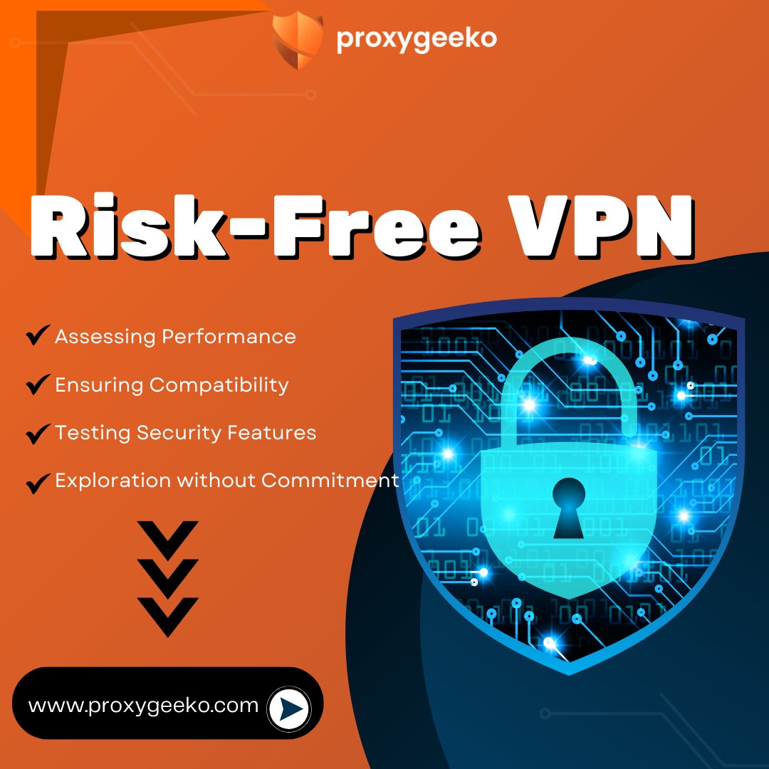 'Why Risk-Free VPN Trials are Essential for Your Online Security and Freedom.'

Explore, protect, and browse worry-free!

Visit us: proxygeeko.com/n850

#VPNtrial #OnlineSecurity #InternetPrivacy #CyberSecurity #ProtectYourPrivacy
#VPNProtection