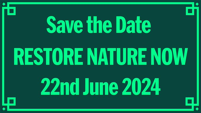 With @AnglingTrust & 100+ groups already supporting #RestoreNatureNow 22/6 is shaping up to be a great day of standing up for nature. Join the #Angling block at the march. Meet 1230 at the war horse: w3w.co/piper.upgradin… restorenaturenow.com #AnglersAgainstPollution