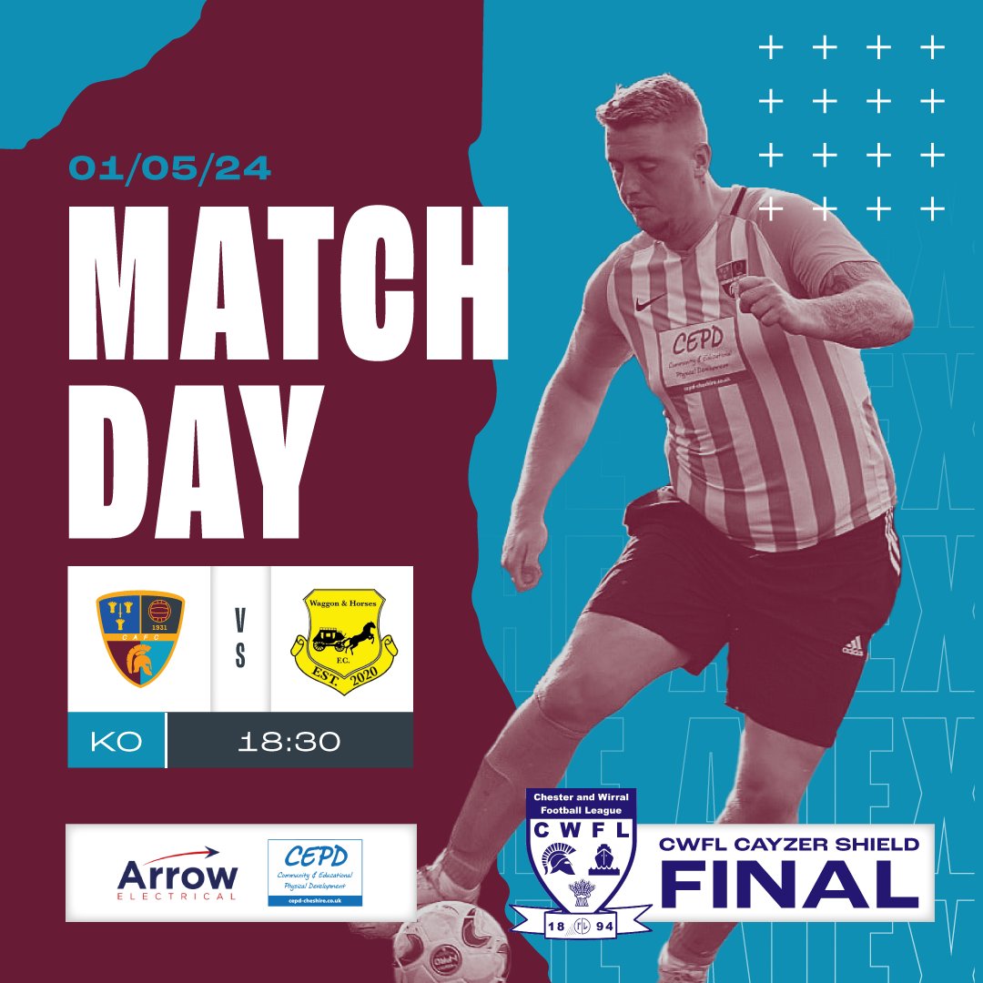 CUP FINAL DAY vs Waggon &amp; Horses.
KO 18:30 at Christleton FC, Little Heath, CH3 7AH
£2 Entry #upthealex