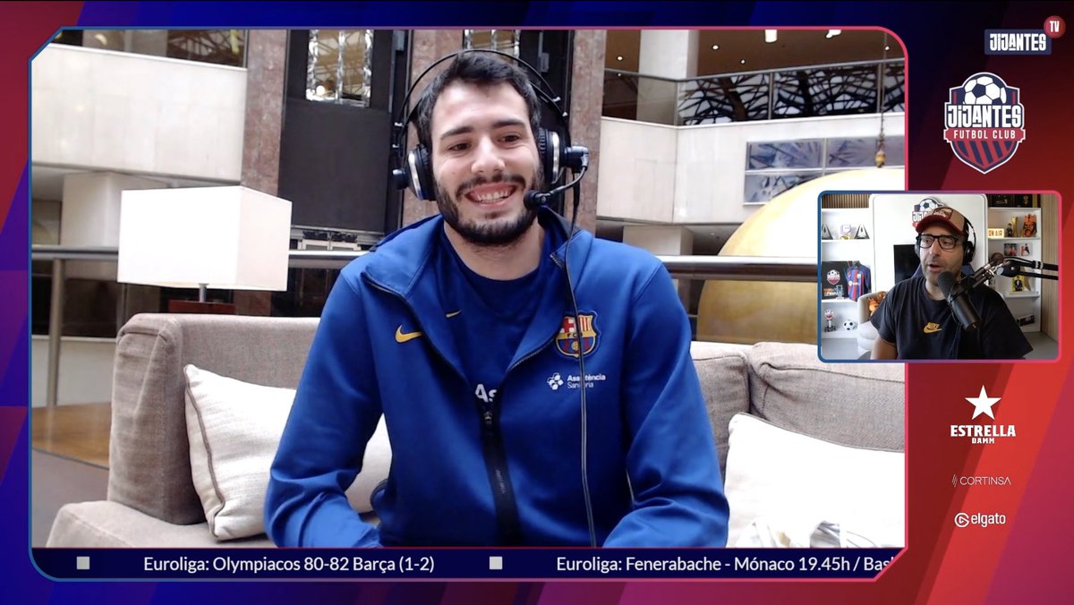 📺 DIRECTO @JijantesFC A. Abrines: 'No sabíamos el dato que no hemos ganado nunca anotando menos de 74 puntos. A Olympiakos debemos jugarle mas en transición o contraataque.'🏀 🔗 twitch.tv/gerardromero