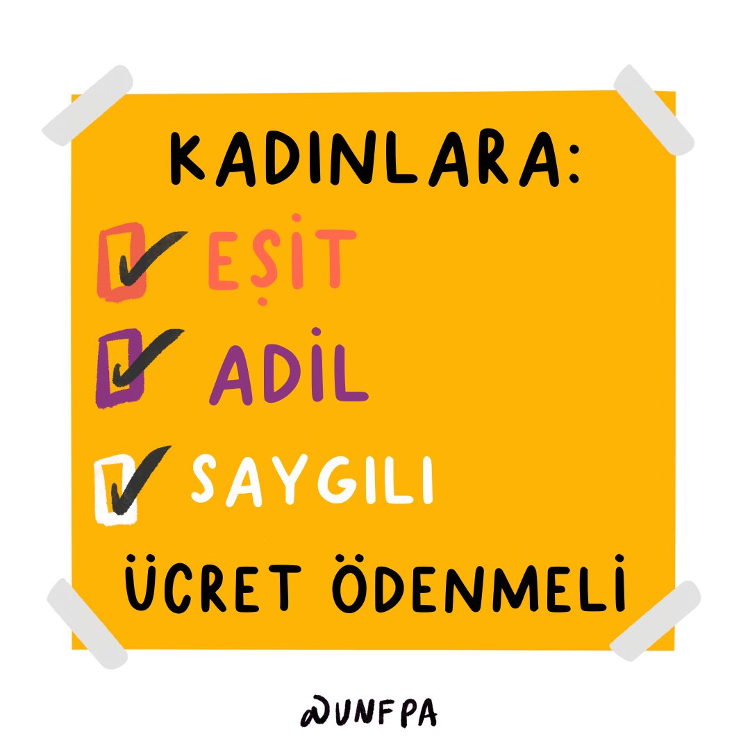 Çalışan tüm kadınlar için; ✊Eşit haklar, eşit imkanlar! ✊Ekonomik hayata eşit katılım! ✊Eşit işe, eşit ücret! ✊Eşit yaşam, barınma, eğitim ve sağlık koşulları! Emek veren herkesin, insana yakışır iş ve ücretler ile insana yakışır şartlarda yaşayabilmesi dileğiyle… #1Mayıs