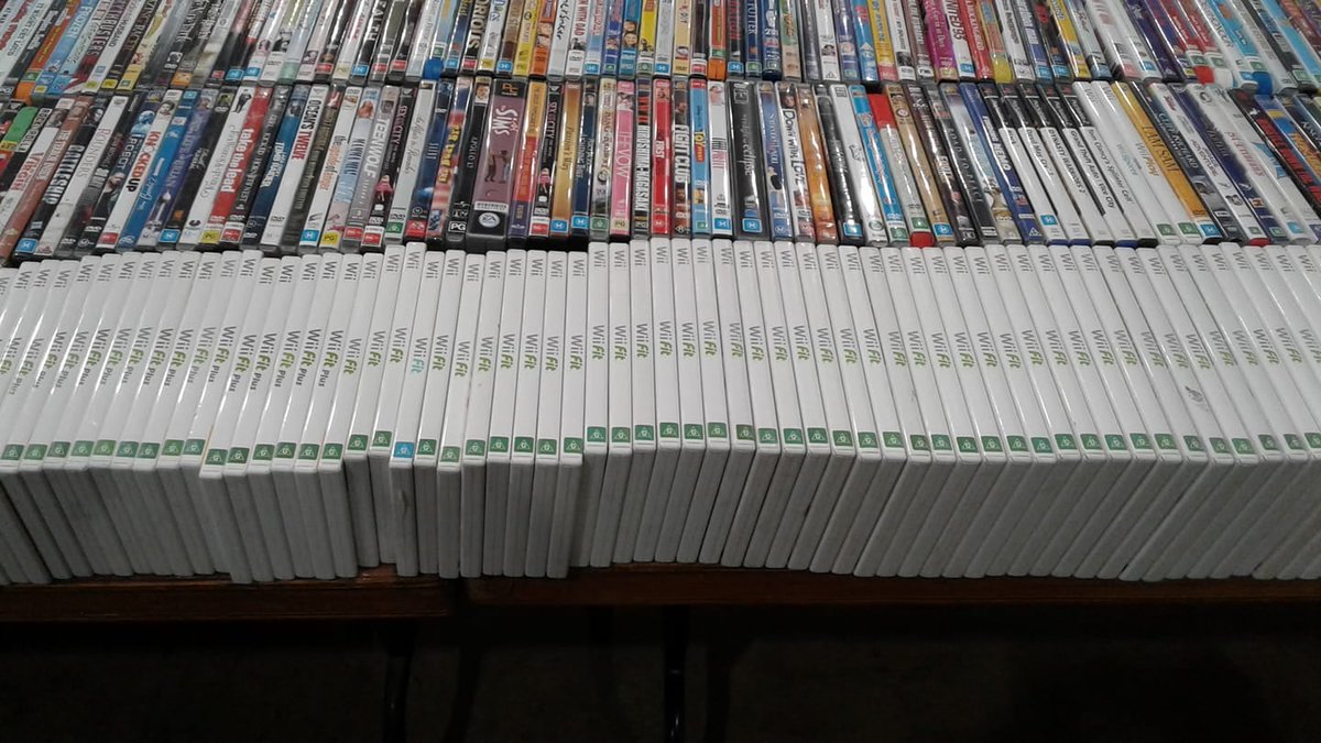 Flashback to the 2021 Brisbane Bookfest and the hundreds of copies of Wii Fit.
