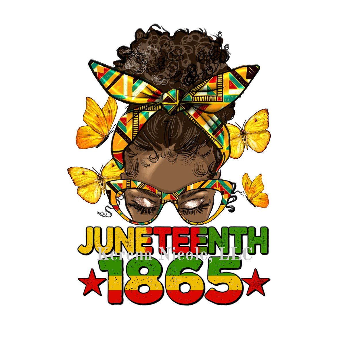 Ready To Press DTF Transfer Juneteenth 1865 Yellow Butterflies Kente Cloth tuppu.net/678c7de1 #blackownedbusiness #explore #Etsy #fashionjewelry #melaninfashion #ScreenprintDesigns