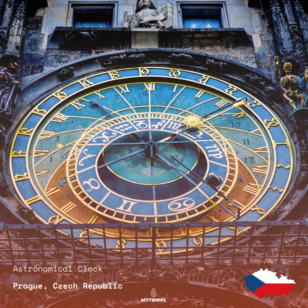 🇨🇿✨ Under the gaze of Prague's Astronomical Clock, time tells more than hours; it narrates centuries of history, astronomy, and art. 🕰️🌟

#prague #astrocomicalclock #czech #europe #travel #travelapp #discover #explore #travelapp #travelwithmytrippl