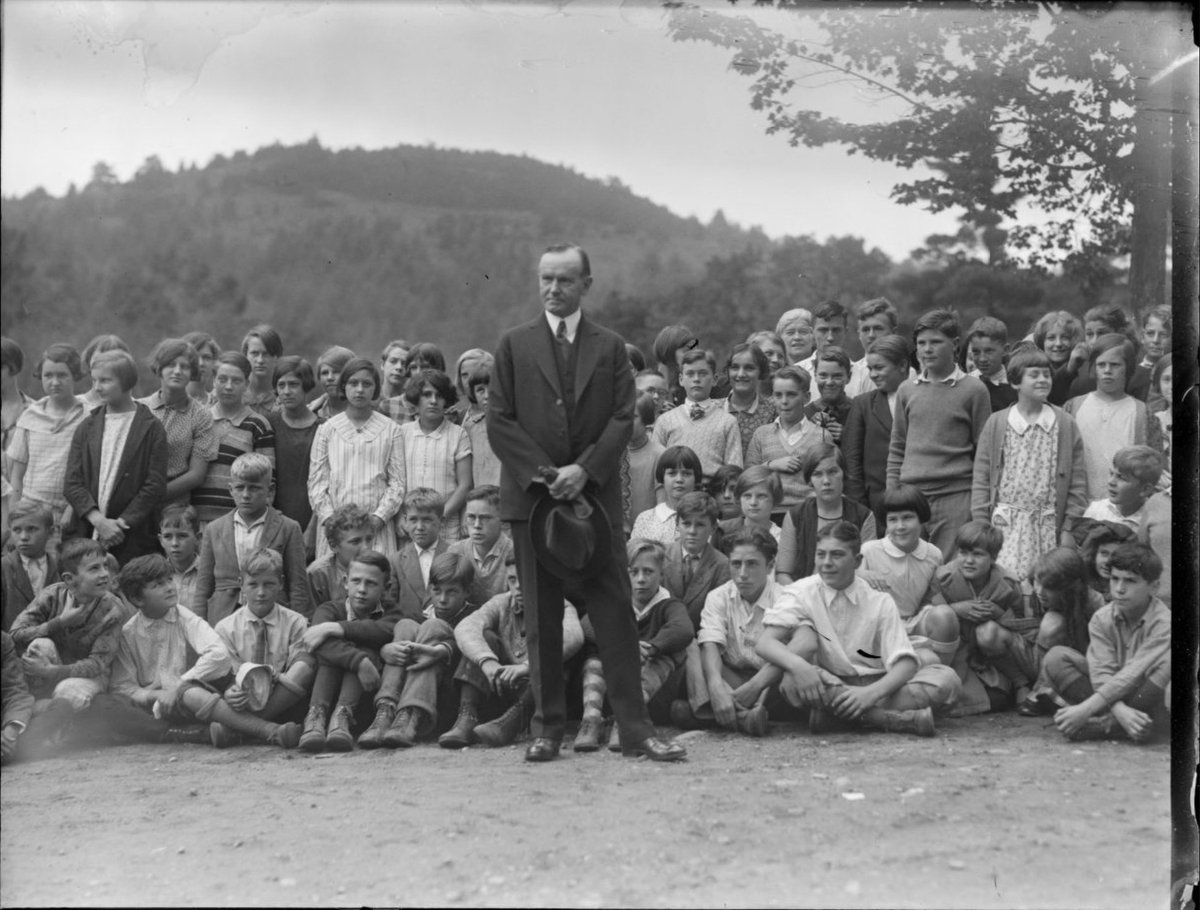 “I would like it if the country could think as little as possible about the Government and give their time and attention more undividedly about the conduct of the private business of our country.” -#CalvinCoolidge speaking to the press #OTD in 1925. #POTUS