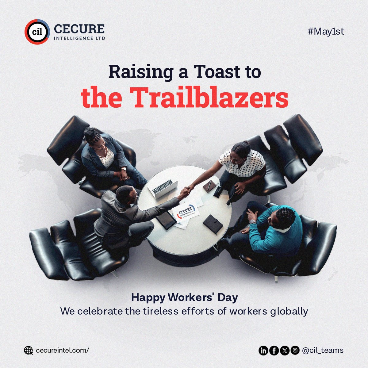 The world's progress rests on the shoulders of its workforce. 

This #LaborDay, we celebrate the architects of change - the workers whose passion, creativity, and perseverance shape industries and propel societies forward. 

#WorkersDay2024 #CecureIntelligenceLimited #AWSPartner