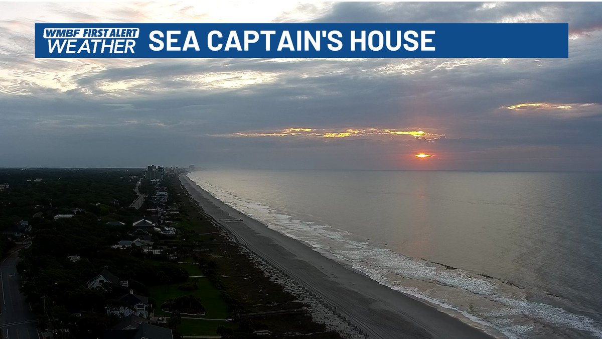 More clouds around this morning, but still a mild start to the day. Rain chances remain at 20-30% throughout the day. Let's make it a great Wednesday. #scwx #ncwx #myrwx @wmbfnews @jgreenhillwx