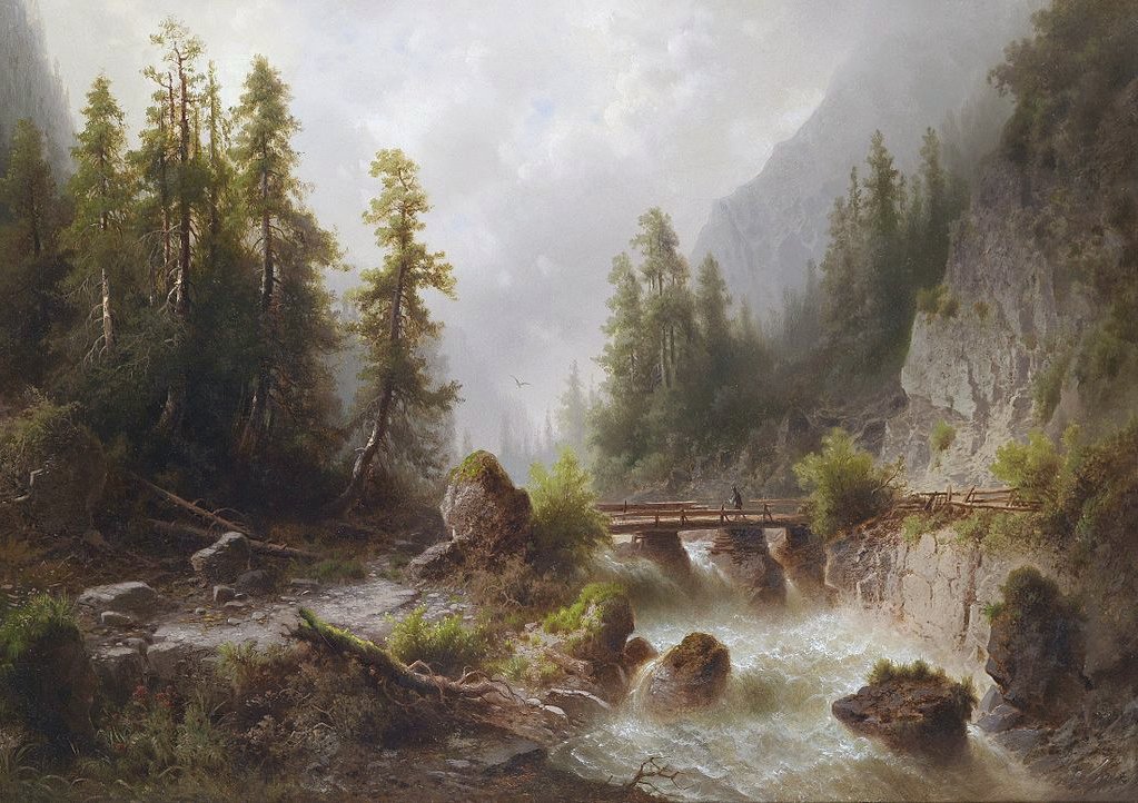 Mountain stream #art 🎨Albert Rieger