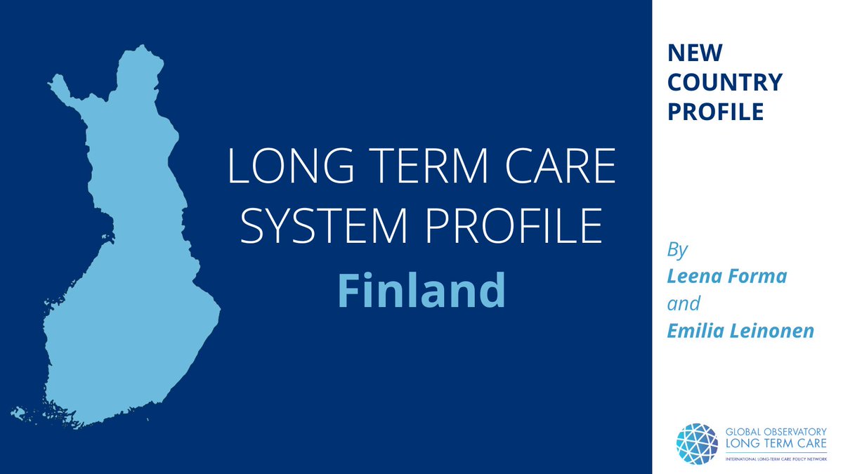 NEW LONG-TERM CARE SYSTEM PROFILE: #Finland 🇫🇮 In this profile, Leena Forma (@laureauas, @TampereUni) and @EmiliaLeinonen_ (@uniofjyvaskyla) describe the Finnish universal public Long-Term Care system. It emphasises domiciliary #care.🏠 Explore:👉goltc.org/new-goltc-syst… #LTC