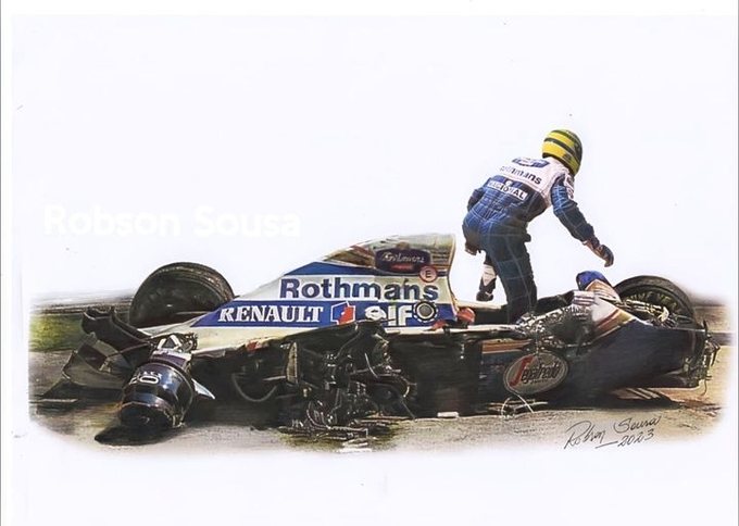 Ayrton Senna.....Todos queriam que ele tivesse saído assim do carro (1994)
