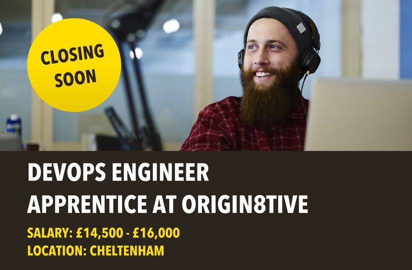 Check out this exciting DevOps Engineer Apprenticeship Vacancy at Origin8tive! 🙌🖥️ 👉Find out more and apply today: bit.ly/4bi9caT
