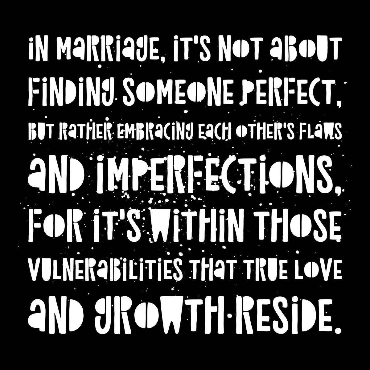 Marriage Hack: Instead of trying to change each other, embrace imperfections and flaws as part of what makes your marriage unique and beautiful. #marriagehacks #LoveInAllItsForms 💖