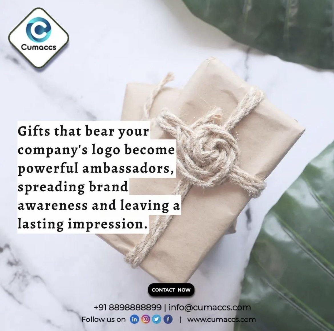 cumaccs's tweet image. Unleash the Power of Your Brand! 

Let our logo-bearing gifts become your brand&apos;s unstoppable ambassadors, captivating hearts, spreading awareness, and leaving an unforgettable impression.

For corporate orders:
Mail us at : info@cumaccs.com

#giftingsolutions #employeebenefits
