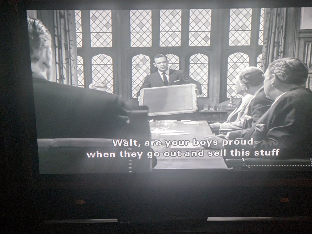 'What do they think of a company willing to sell this junk just to add a dime to the yearly dividend?!?' 

Highly recommend the 1954 fild Executive Suite to all my #iopsych & management friends. Great cast, great movie about management.