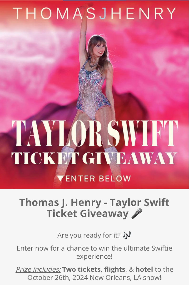 Win two tickets to see Taylor Swift in New Orleans! wn.nr/t7jR73g