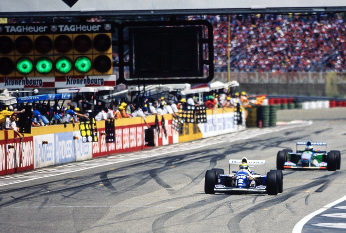 Still in the lead. #f1 #AyrtonSenna #Imola