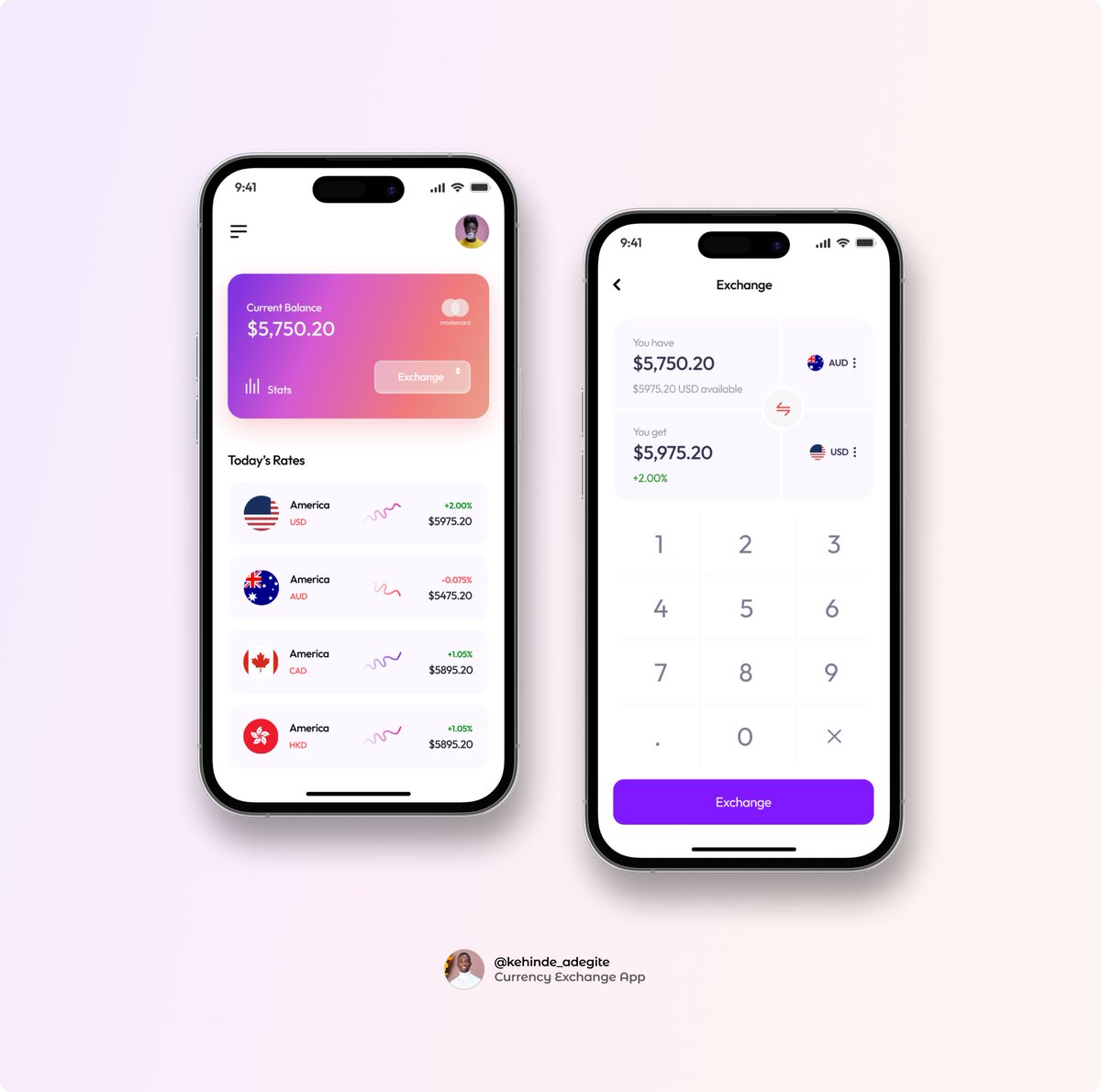 Day 20: Currency Exchange App😍  

Happy New Month fam 🥳

So i designed the home page of the currency exchange app showing current exchange rates and made some adjustment to the exchange screen ae suggested by @Yoruba_thanos 

 #uiux #uidesign #uiuxdesign #uidailychallenge