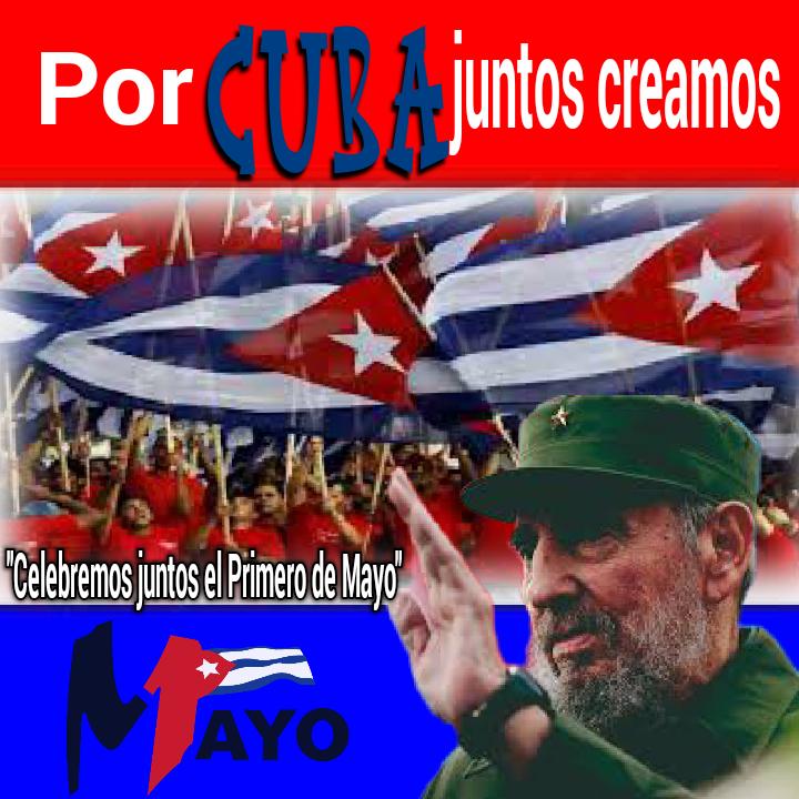 @CubAlejandrita Buenos días #Cuba 🇨🇺 Con las consignas No más bloqueo Viva la Revolución Con Cuba no se metan y Entonado nuestro himno nacional, comenzó el desfile por el #1Mayo 🇨🇺🇨🇺❤️❤️ #PorCubaJuntosCreamos #MiMóvilEsPatria 🇨🇺 @cubana175765384 @AleidaDCuba @marticalopezna1 @luibustilloso