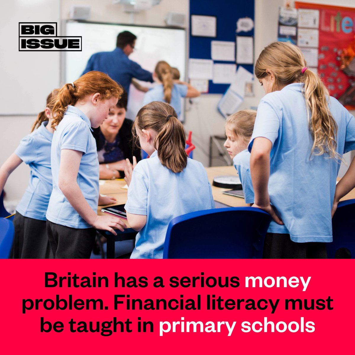 What do you wish you’d learnt more about in school? 91% of Brits say money and finance. 💷 There is a clear view then, that education should not just be academic, but about helping to prepare children for the real world. Read more from @SMFthinktank. 👇 bigissue.com/opinion/britai…