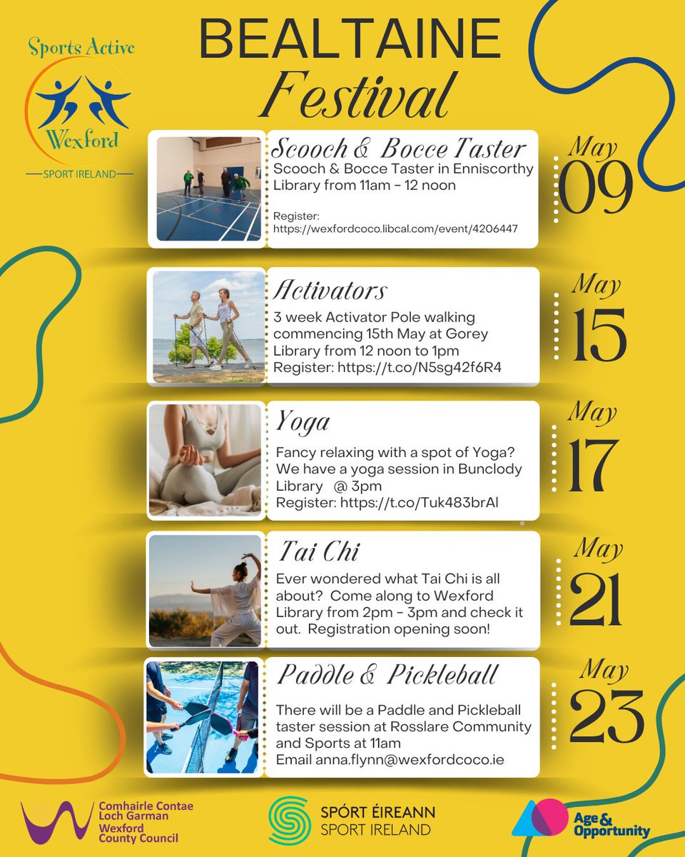 Check out our events happening for #BealtaineFestival across the county!