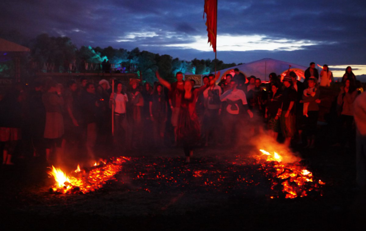 At Beltaine, the ancient Gaelic used bonfires and their ashes for protection: for people, for livestock, and for homes. People and animals would walk through fires to ward off spirits, and houses were adorned with fire-like flowers and ash, all in prep for growing. #WyrdWednesday