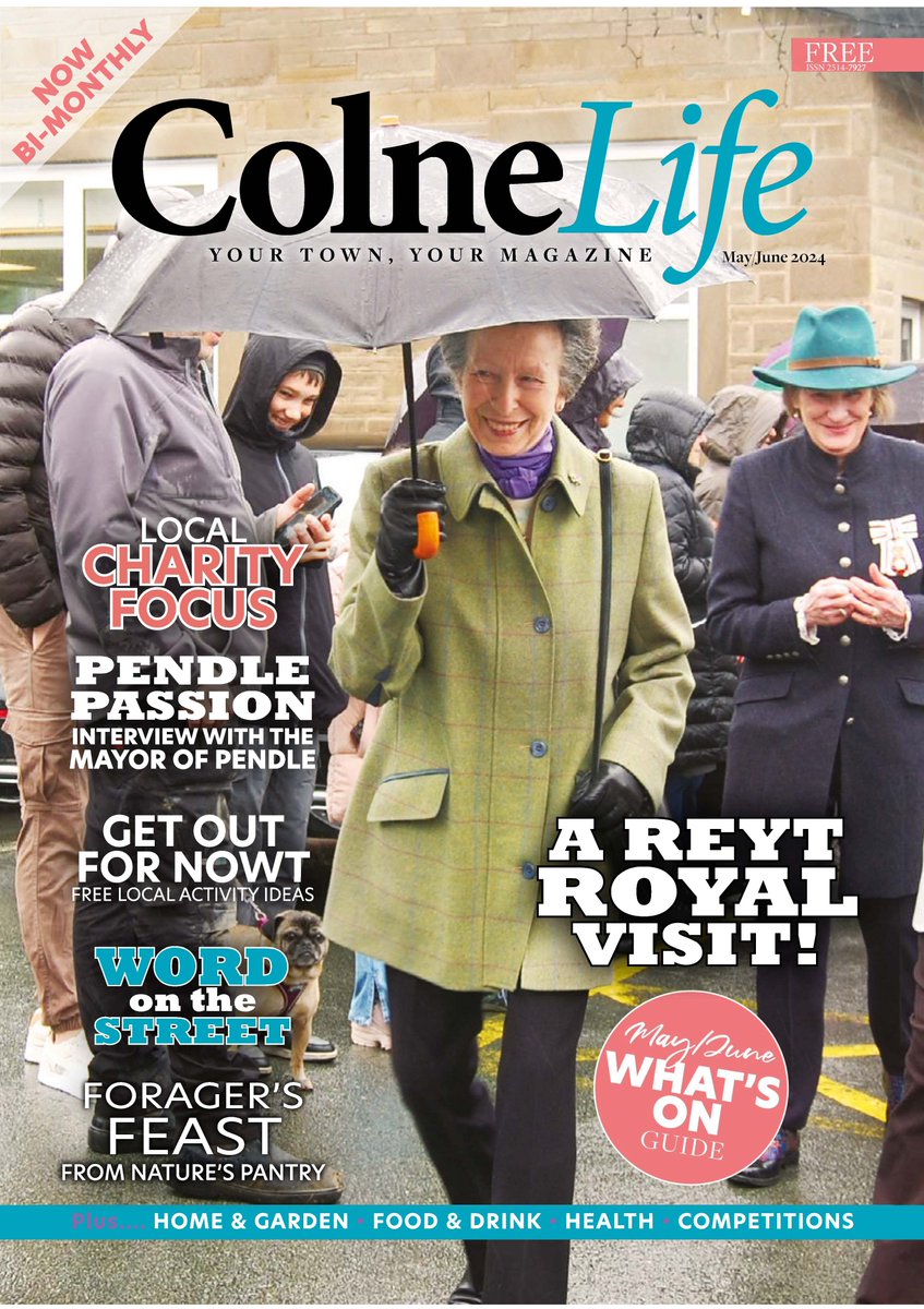 Have you spotted us again in Colne Life magazine? Pick up your copy from most shops in Colne, including ours for more information about What's On in the area and our upcoming Bridal Fayre! Thank you Colne Life for your support as always.