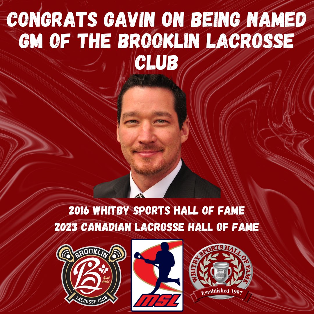 WhitbySportsHallFame (@whitbyshof) on Twitter photo Congratulations to 2016 Whitby Sports Hall of Fame Inductee Gavin Prout on his appointment as General Manager of the <a href="/BrooklinLC/">Brooklin Lacrosse Club</a> Congratulations to 2016 Whitby Sports Hall of Fame Inductee Gavin Prout on his appointment as General Manager of the <a href="/BrooklinLC/">Brooklin Lacrosse Club</a>