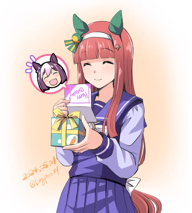 スズカさん、おめでとうございますお祝いと日頃の感謝を込めて#ウマ娘 