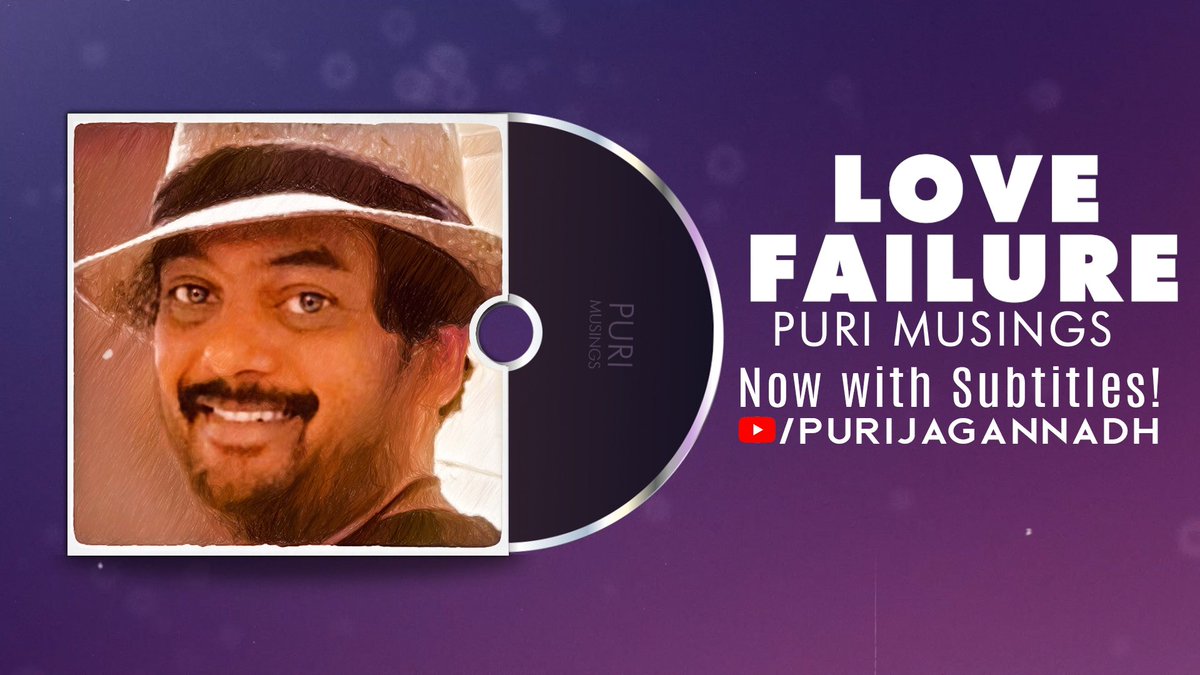 The #LoveFailure' in life brings the best version of you ❤️‍🔥 Here's another #PuriMusings giving you a reality check in life 🎧 - youtu.be/v93oi05sqlU #PuriJagannadh @Charmmeofficial #PC