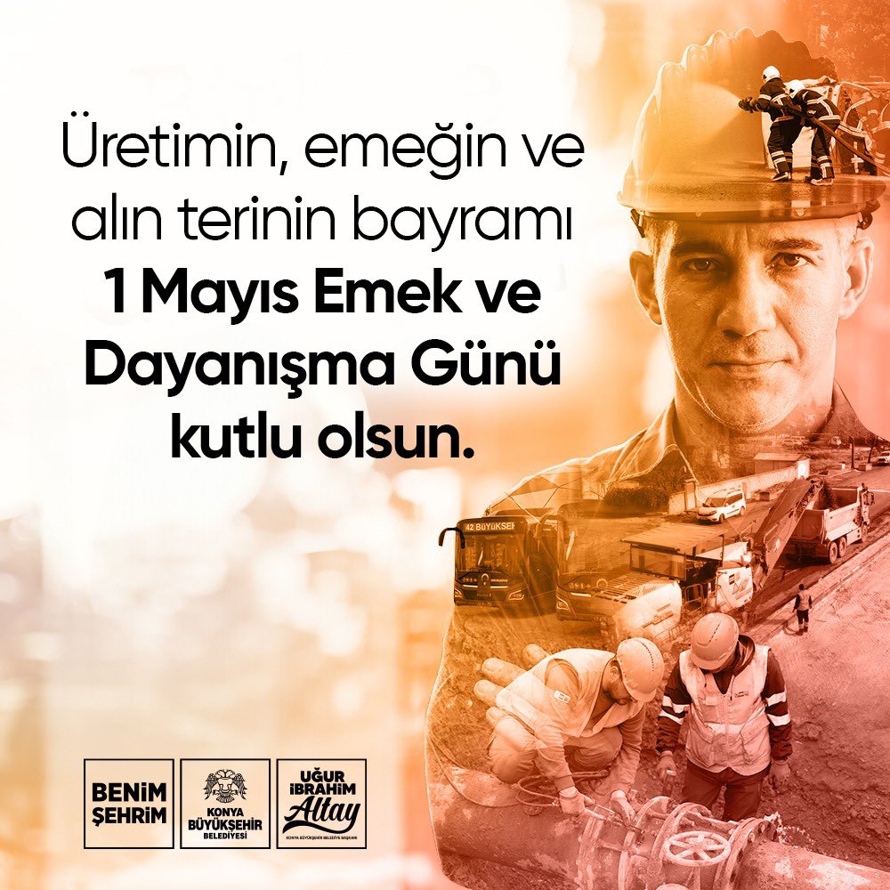 Üretimin, emeğin ve alın terinin bayramı 1 Mayıs Emek ve Dayanışma Günü kutlu olsun.