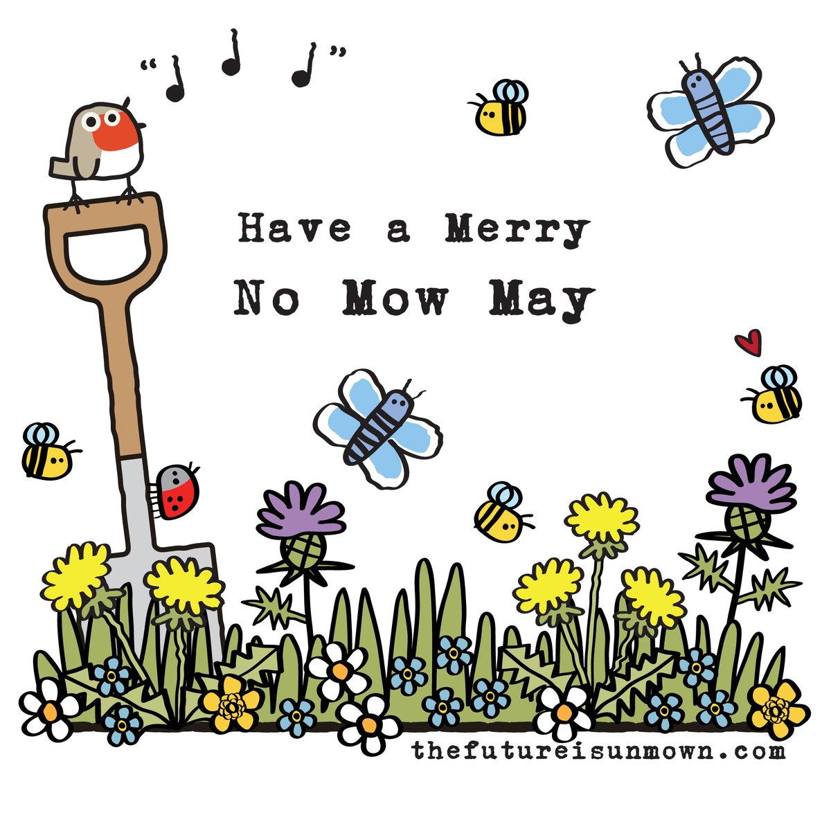 It's No Mow May! Time to ignore the mower and let our wildlife have a good old garden hootenanny 😁💚 #NoMowMay #NoMowSummer #wildlife #wildlifegarden #thefutureisunmown