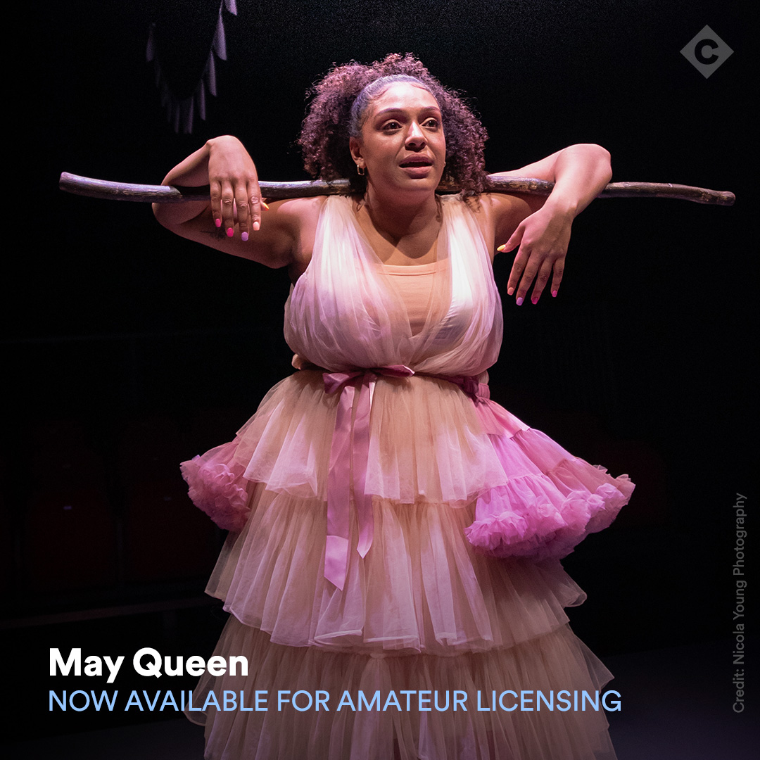 To celebrate #MayDay, we're excited to announce @frankiemeredith's May Queen is now available to perform. Set in 2022 Coventry, this one-person play explores sixteen-year-old Leigh's inner life with compassion and humour: concordsho.ws/PerformMayQuee…. @painesplough @BelgradeTheatre