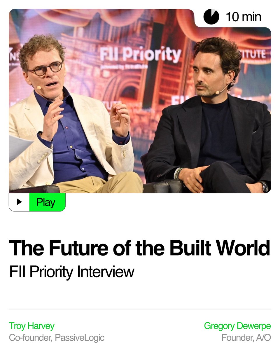 noavctech's tweet photo. At A/O we believe in harnessing #Technology to decarbonise the #BuiltWorld. One of our portfolio companies, @passivelogic is doing just that.
@gdewerpe sat down with CEO @TroyAaronHarvey at #FIIMiami to discuss their process and why we invested.
โช๏ธhttps://t.co/UdrEwzL88z https://t.co/0hrlK2QLtP