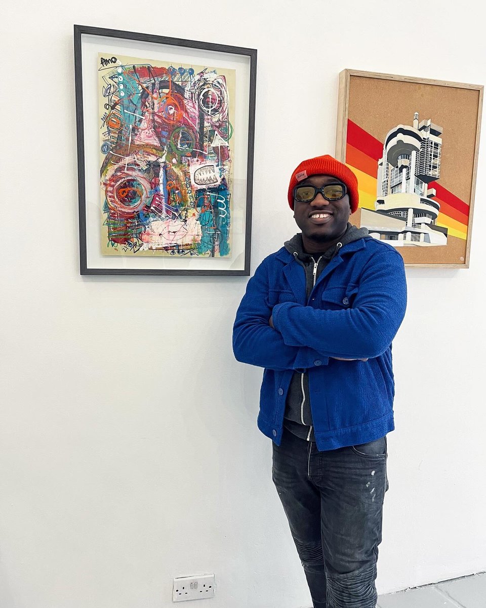 Check out <a href="/WilliamKWAKUAMO/">WilliamKWAKUAMO.eth</a> Went full on into art in 2021 and have been following him ever since.
Will is a UK artist or now in Ireland. But is working in NFTs too.