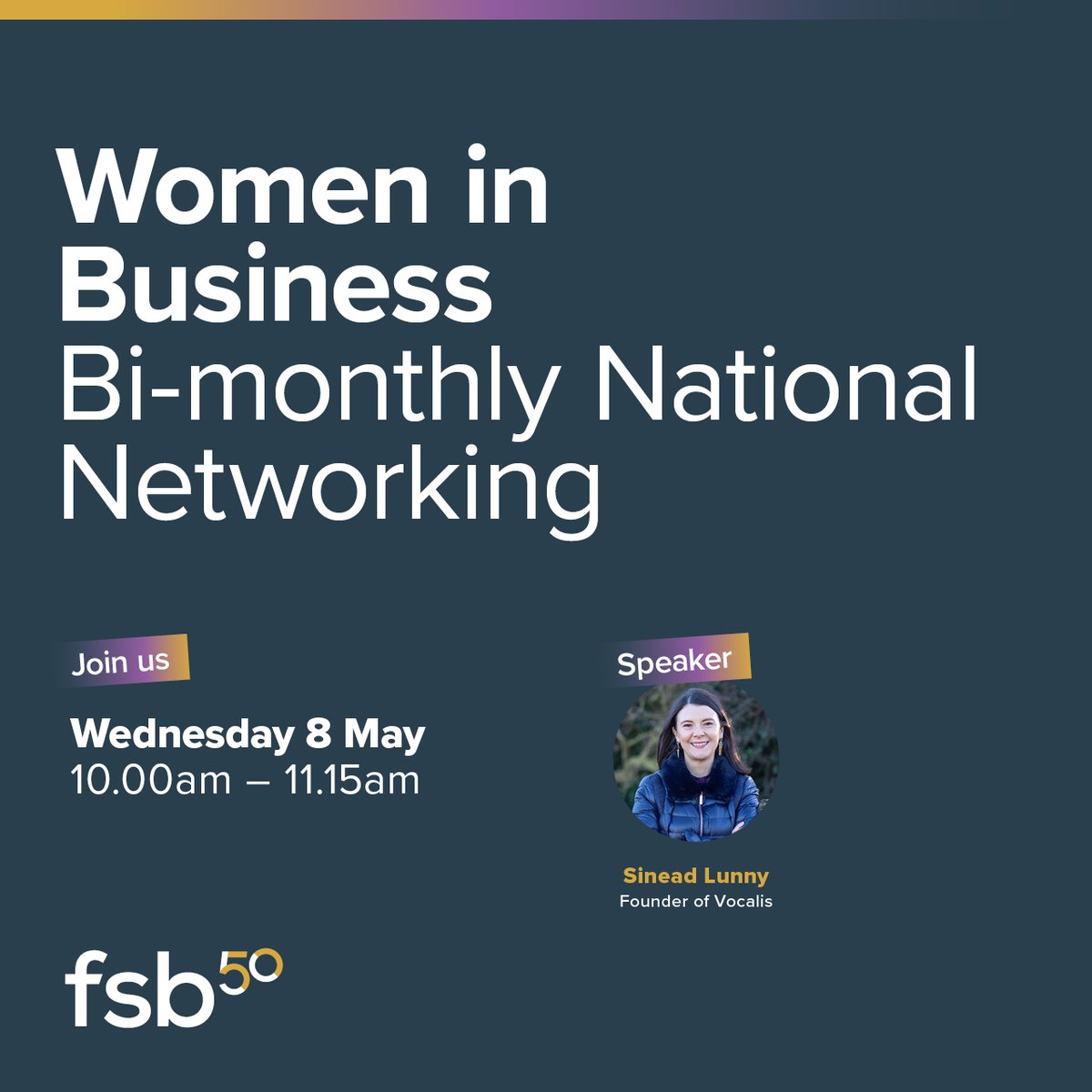 😊Looking forward to hosting this next week and of course hearing from our wonderful local @FSB_NI member @sinead_parfitt who will be our guest speaker. 🎟️Meet other women from across the UK & secure your space at our free Women in Business networking fsb.org.uk/event-calendar…