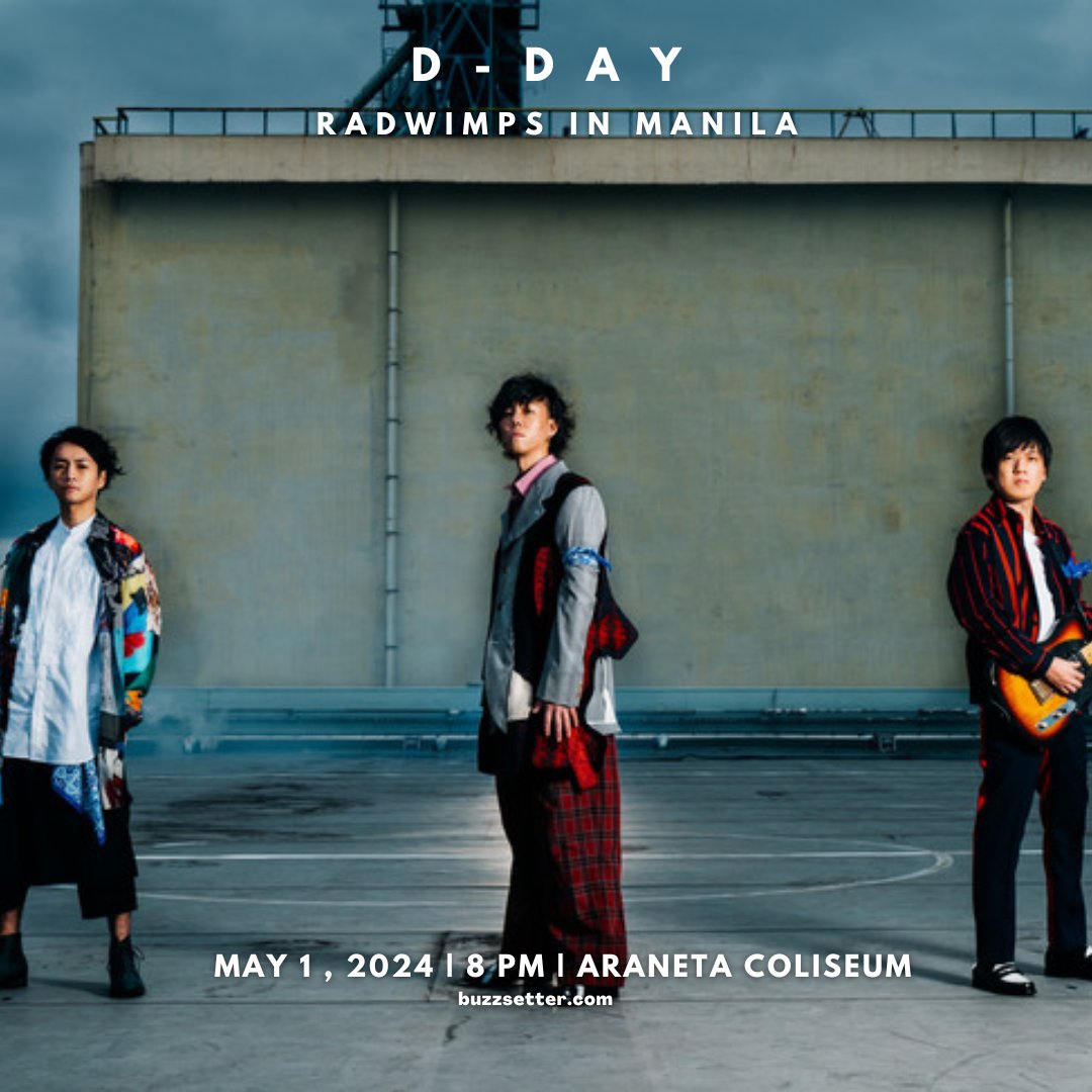 Few hours left until the SOLD OUT RADWIMPS WORLD TOUR 2024 hits Manila at @TheBigDome!

#RADWIMPSinMANILA is brought to you by @pulpliveworld