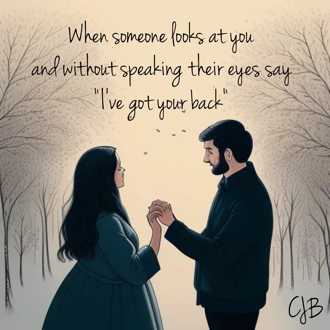 🫶

I'VE GOT YOUR BACK:

I'm real.

I'm here.

I know you are carrying emotional pain.

It's okay 'I've got your back' and will always remain.

#poetry #poem #love #partnership #romance #commitment #poetrycommunity #poetrylovers #heartbreak #relationships
